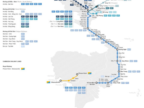 vietnam train map